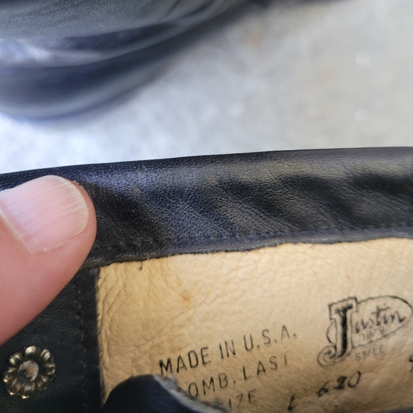 Justin Vtg Roper kiltie  vintage  boots - Picture 11 of 15